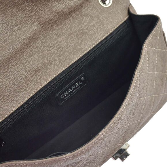 Chanel Gray Caviar Skin Mademoiselle #124855C22B - Picture 4 of 7
